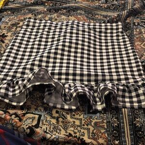 SHEIN Monochrome Checkered Mini Skirt